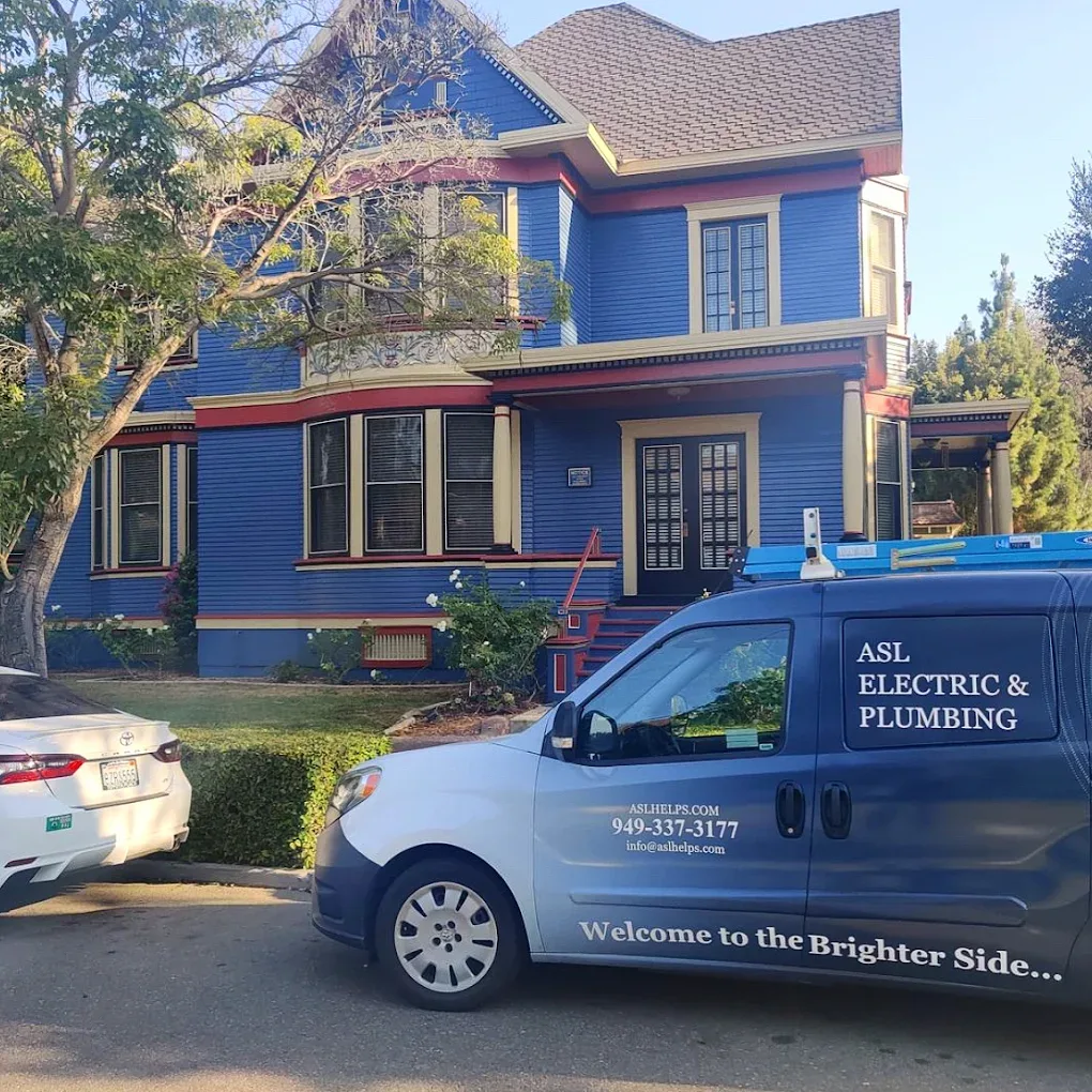 ASL branded van on a residential service call